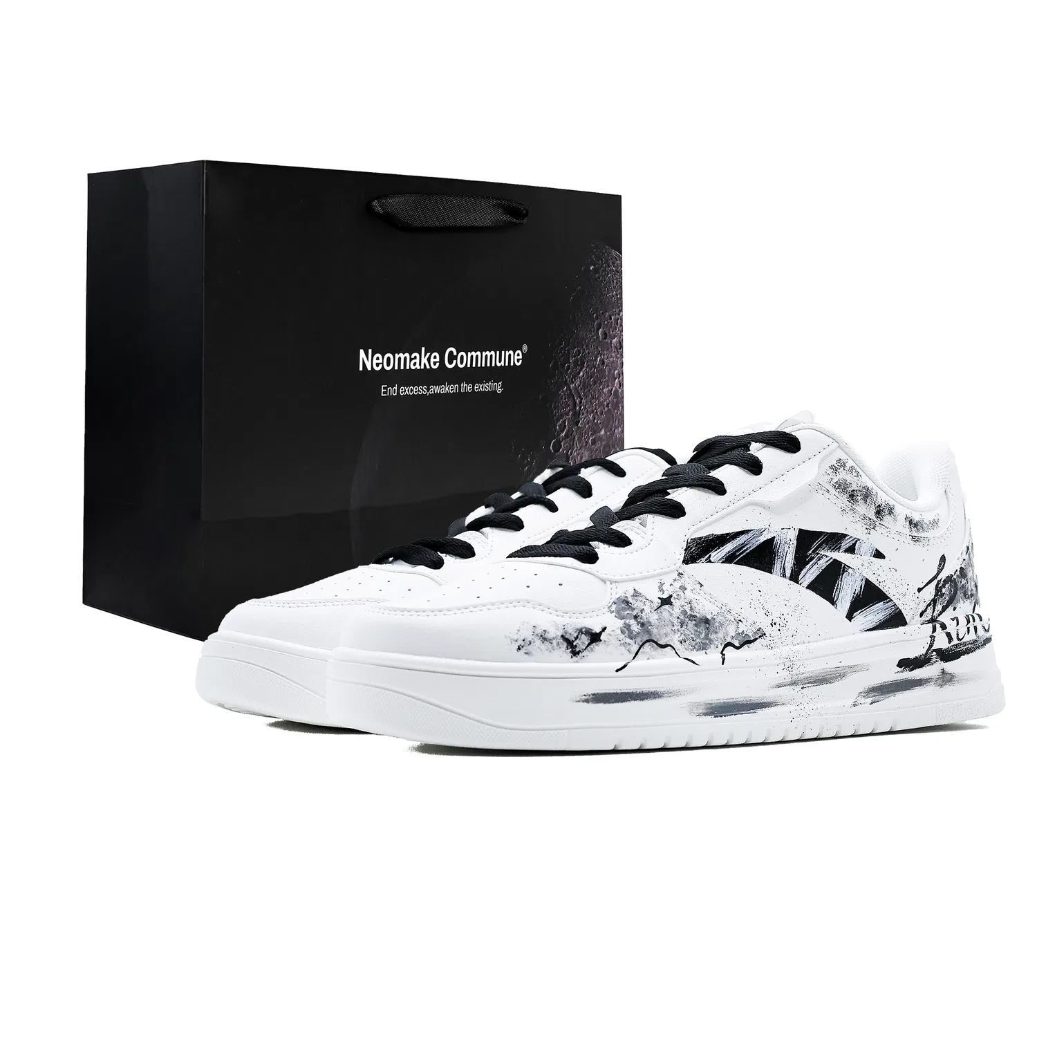 Кроссовки скейтбордические легкие ANTA Black White
