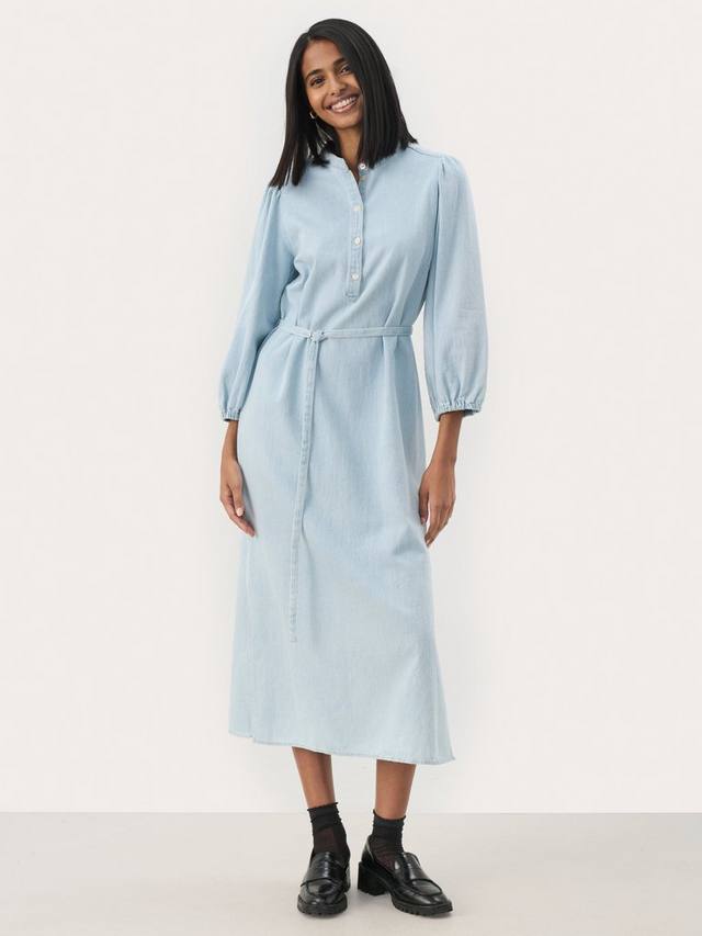 

Платье Nadija с поясом на талии Part Two, Light Blue