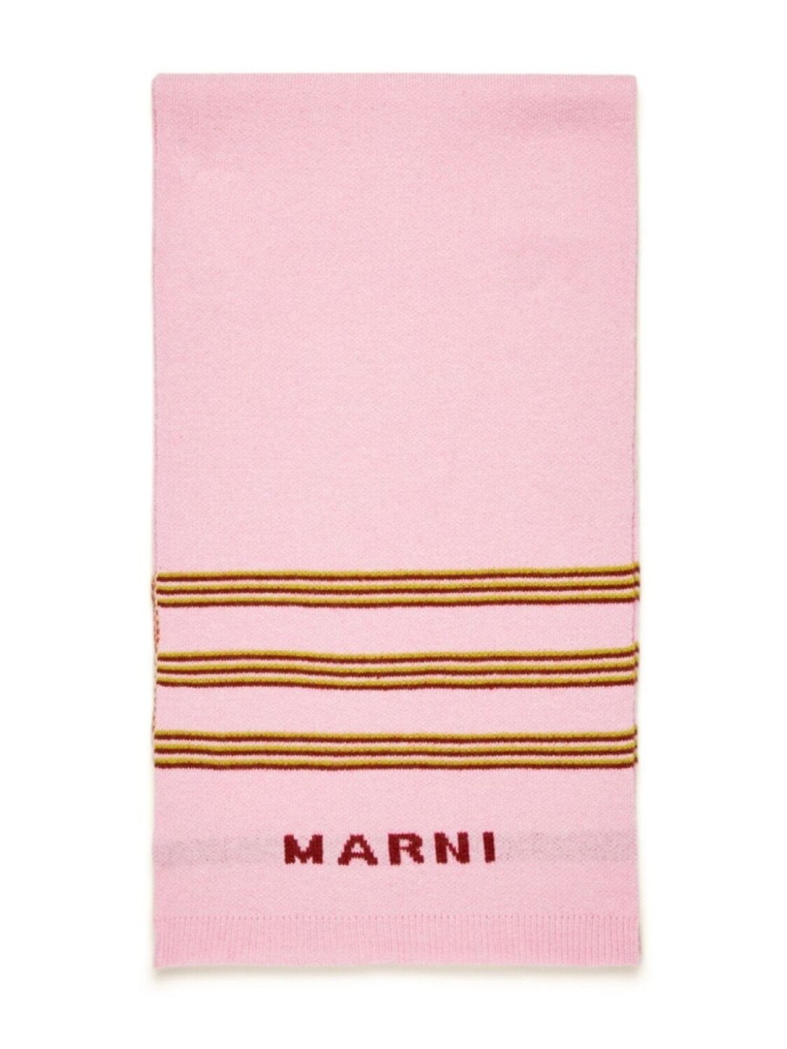 

Marni Kids шарф с контрастными полосками, розовый