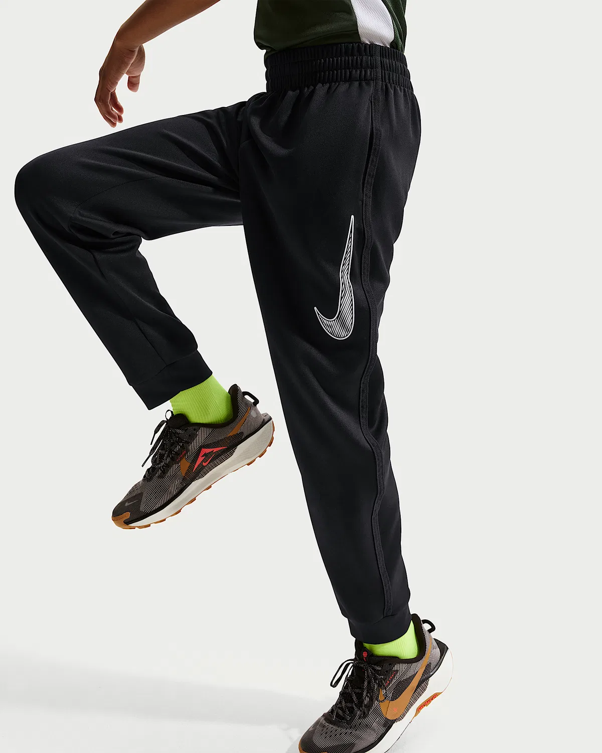 Детские тренировочные штаны Nike Multi, Black/White — фото 3