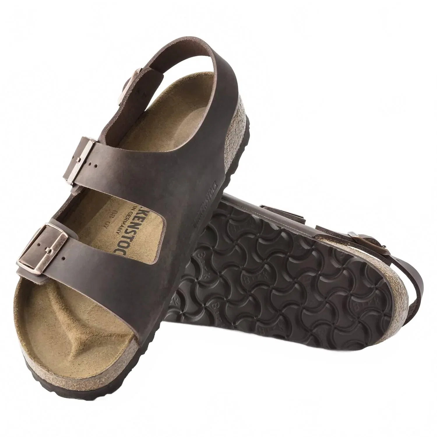 Сандалии унисекс Milano из промасленной кожи в стиле Гаваны Birkenstock, Habana — фото 3