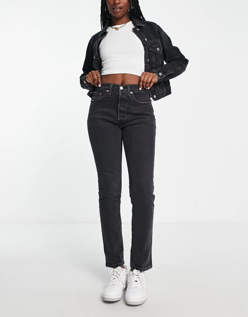 

Черные джинсы скинни Levi's 501, Черный, Черные джинсы скинни Levi's 501