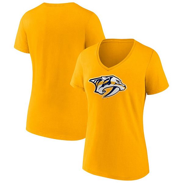 

Женская футболка с v-образным вырезом Fanatics Gold Nashville Predators с основным логотипом команды Fanatics Brands - White Label, Белый, Женская футболка с v-образным вырезом Fanatics Gold Nashville Predators с основным логотипом команды Fanatics Brands