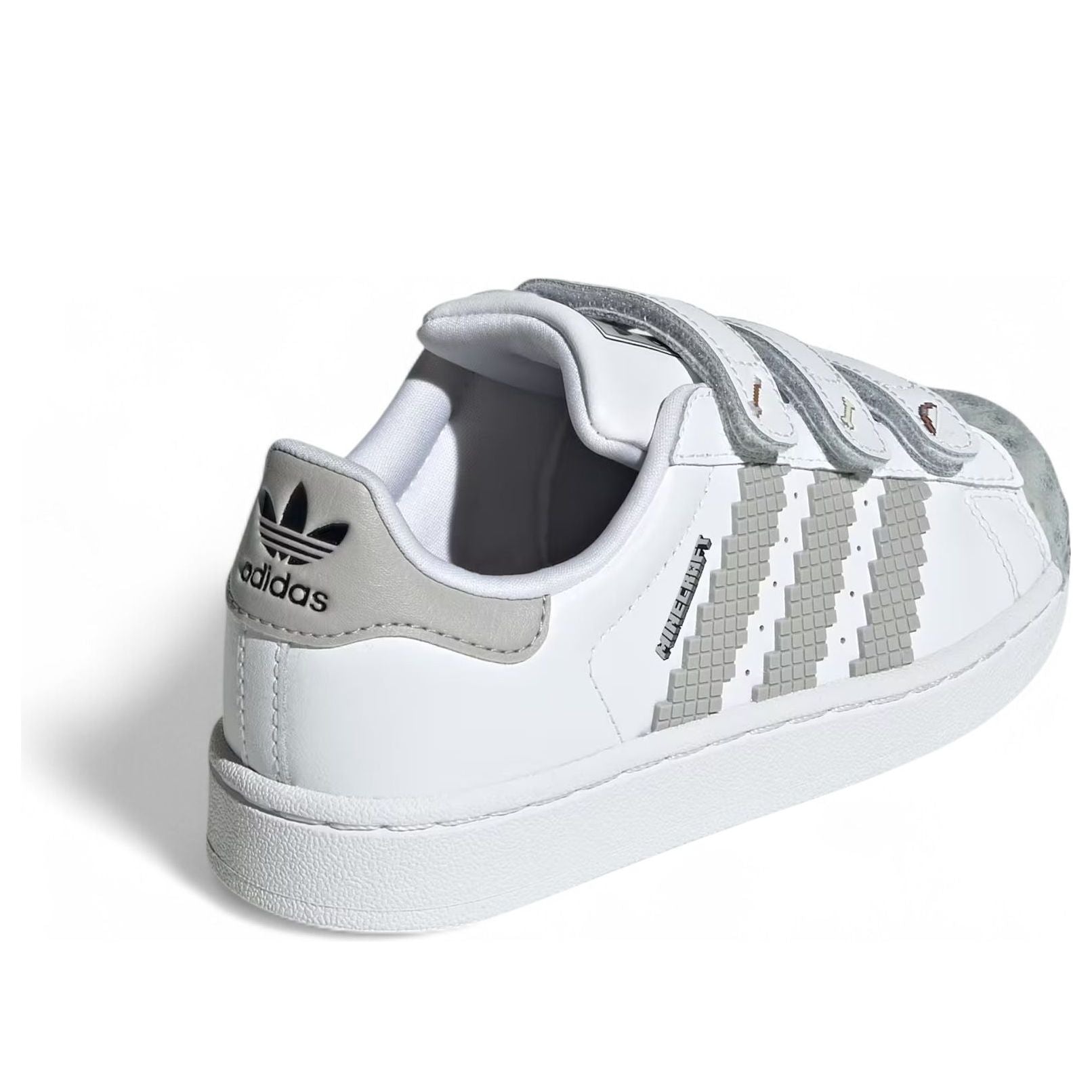 (PS) Adidas x Minecraft Superstar II 'Cloud White Grey' — фото 4