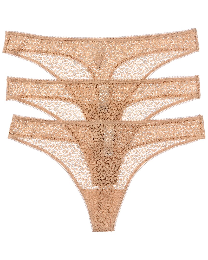 

DKNY 3pk Современные кружевные стринги, цвет multi