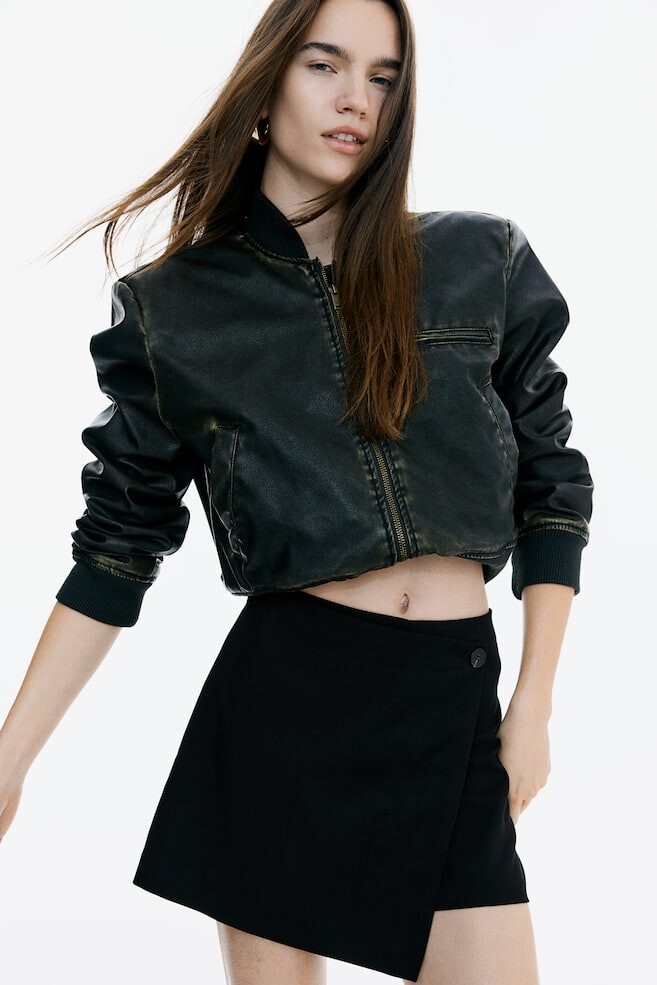 

Юбка-Шорты с запахом H&M, черный