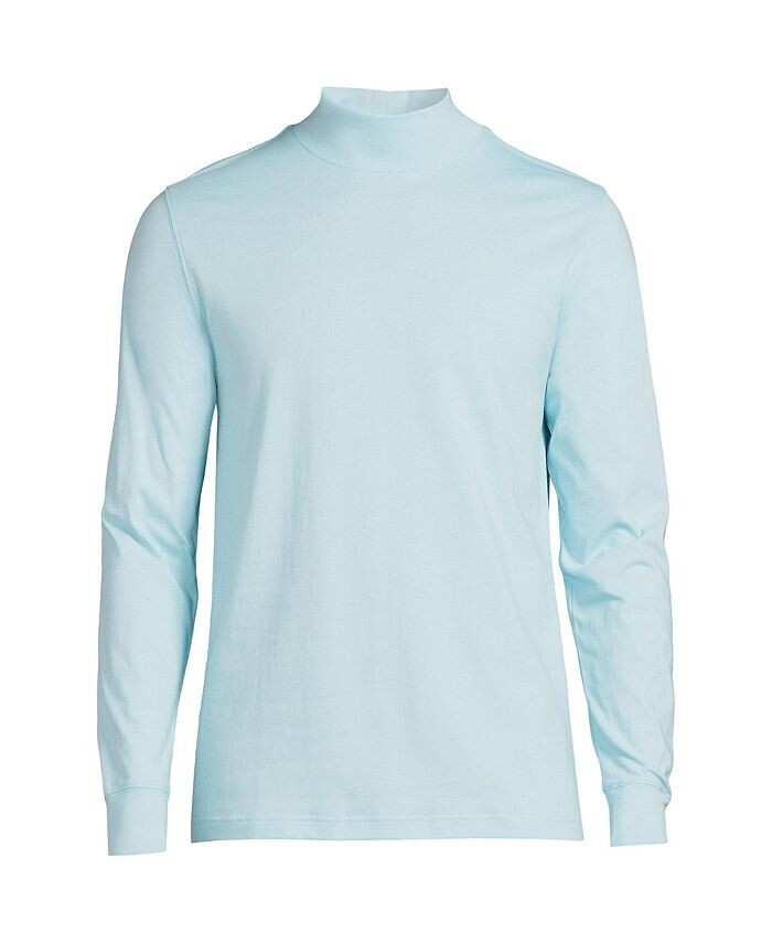 

Мужская футболка с воротником-стойкой Super-T Lands' End, цвет Light blue radiance