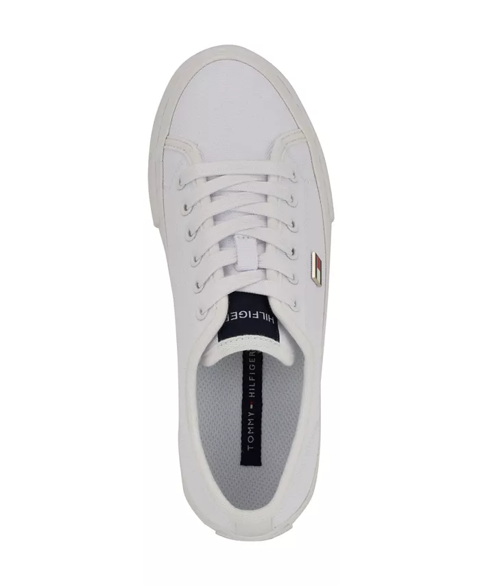 Женские кроссовки Aressa Flag на шнуровке Tommy Hilfiger, белый — фото 4