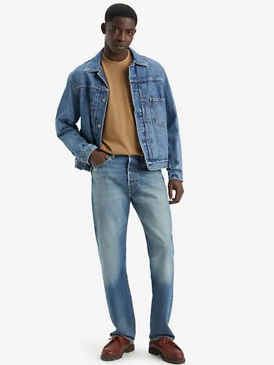 

Круглые мужские джинсы 501 оригинального кроя Levi's, цвет Help Me Out - Medium Wash - Non-Stretch