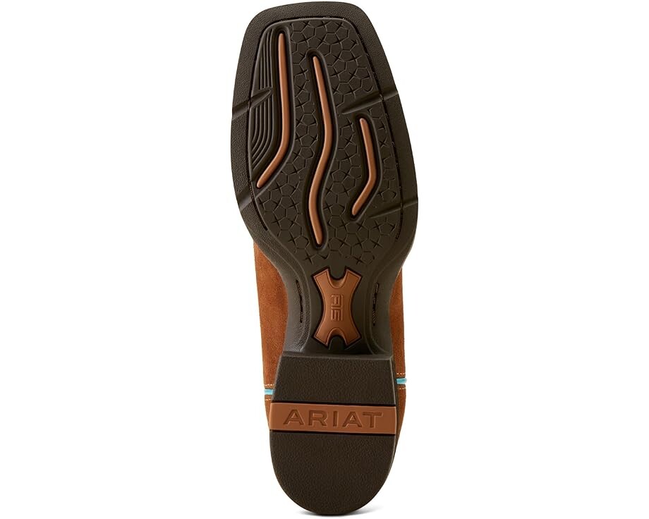 Сапоги женские Ariat Round Up Ruidoso ковбойские с вышивкой, коричневый/экрю — фото 2