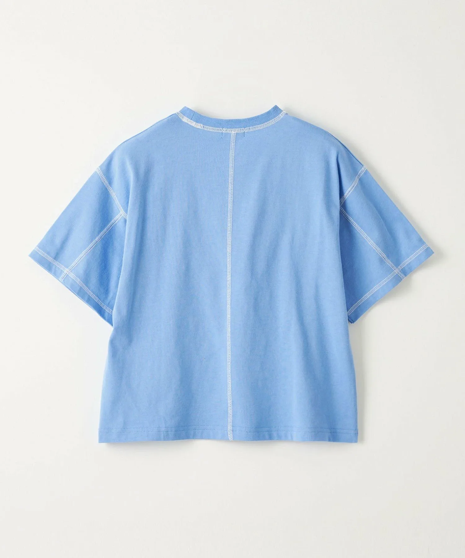 Футболка HC с цветной строчкой / Детская 100-160 см United Arrows Green Label Relaxing, COBALT — фото 2