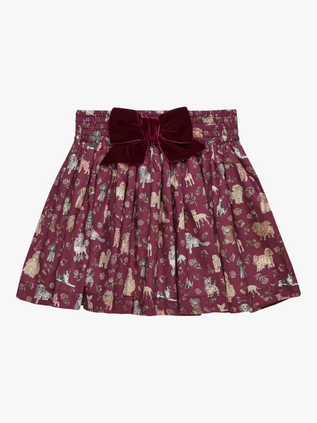 

Детская хлопковая юбка Liberty Mal Pals Trotters, Claret/Multi