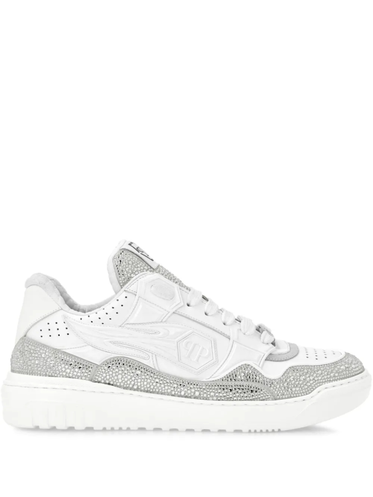 

Кожаные низкие кеды Philipp Plein, белый