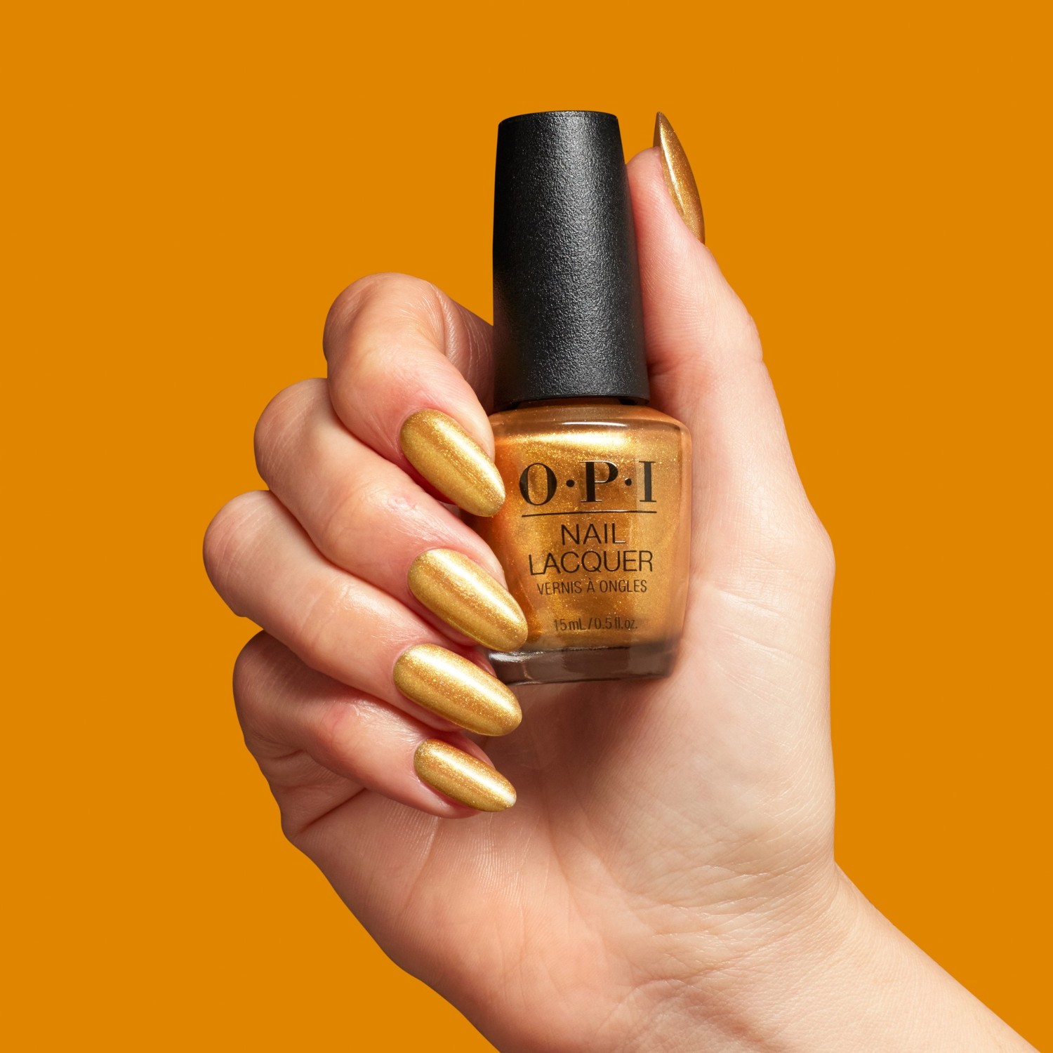 Лак для ногтей nail lacquer holiday 2025 - good enough to treat Opi, hrs07 - nougat by nature, объем 15 мл — фото 3