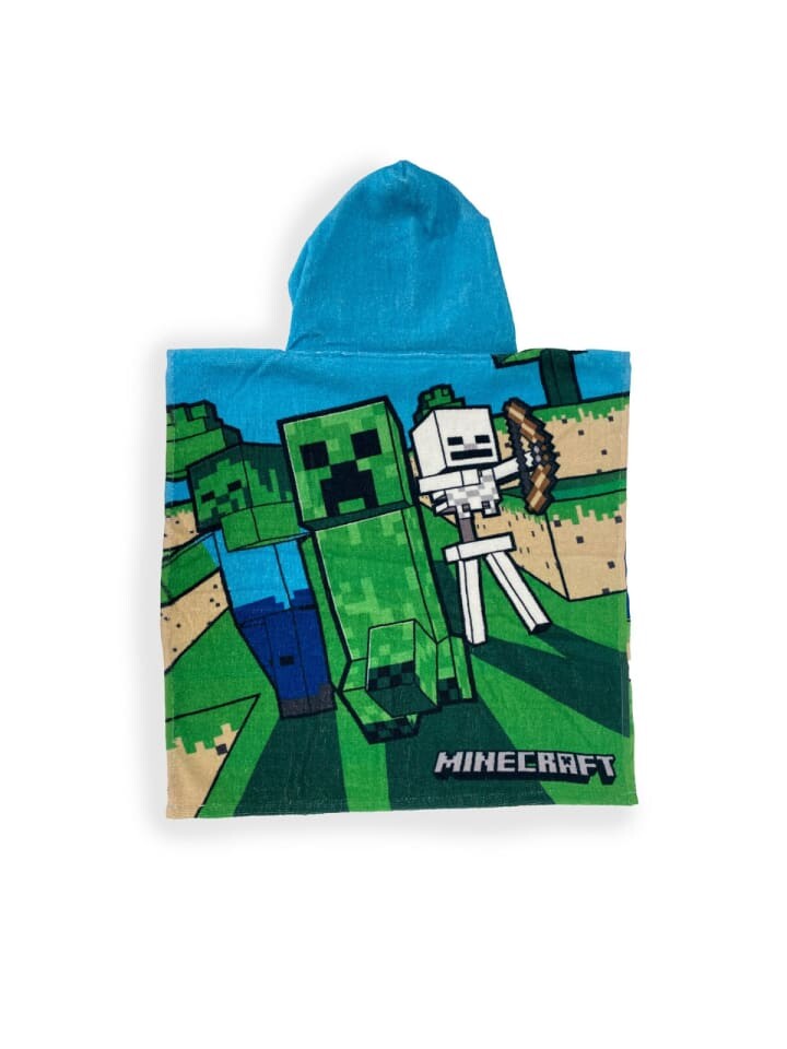 Купальник Minecraft Badeponcho – Weicher und saugfähiger Hoodie 100% Baumwolle, зеленый — фото 2