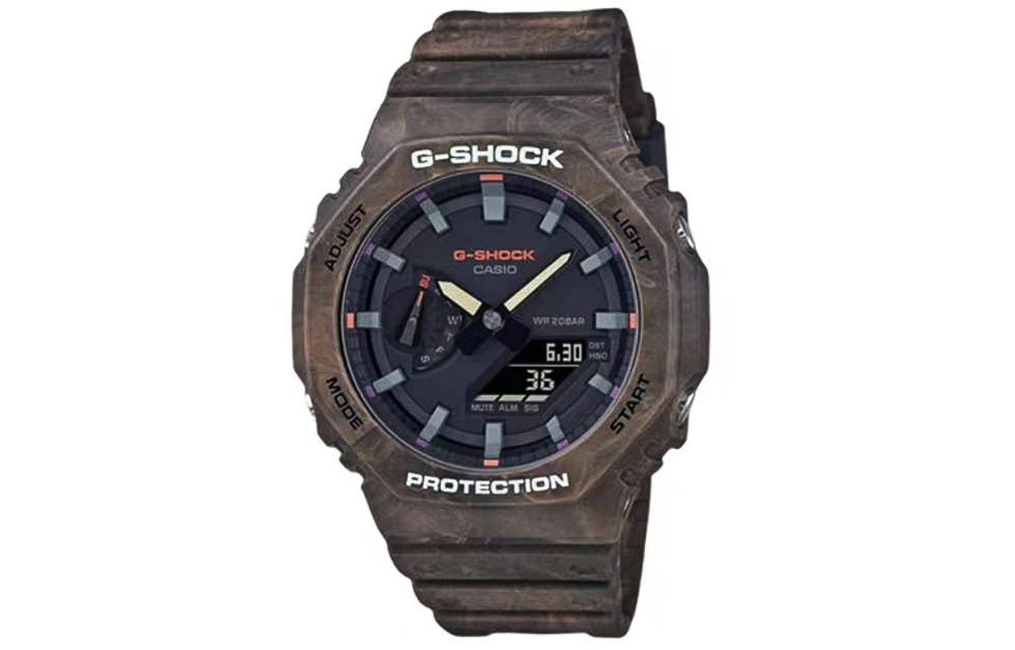 

Касио GA-2100FR-5APR Мужские часы с жидкокристаллическим/аналоговым двойным дисплеем серии Coffee
