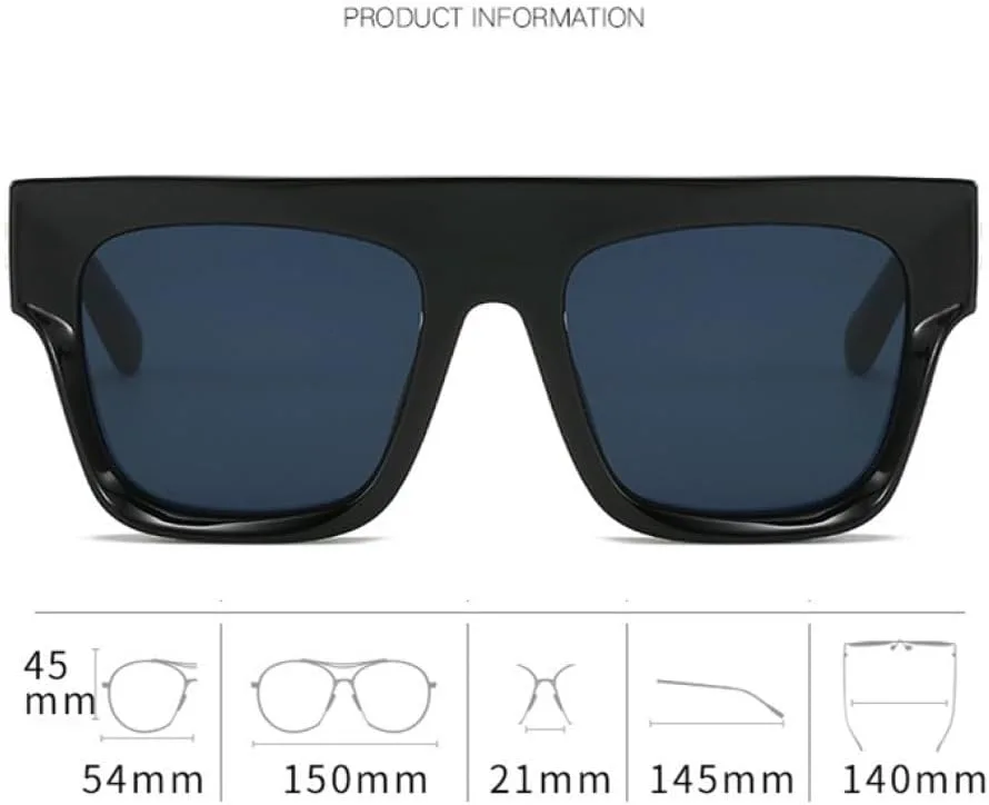 

Модные квадратные солнцезащитные очки для женщин, роскошные ретро-очки для мужчин, трендовые солнцезащитные очки с защитой от УФ-излучения UV400 LVTFCO, Blue