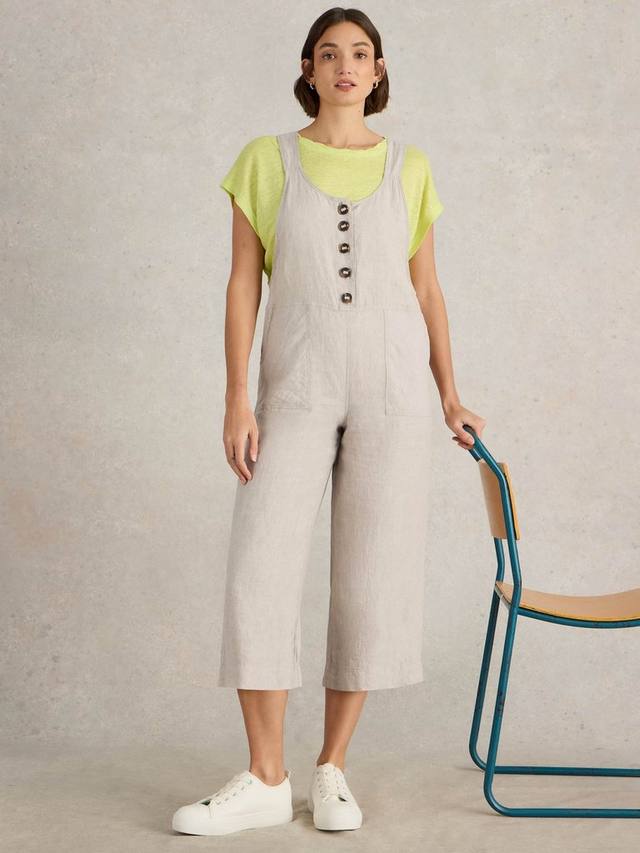 

Комбинезон из чистого льна viola White Stuff, цвет Light Grey