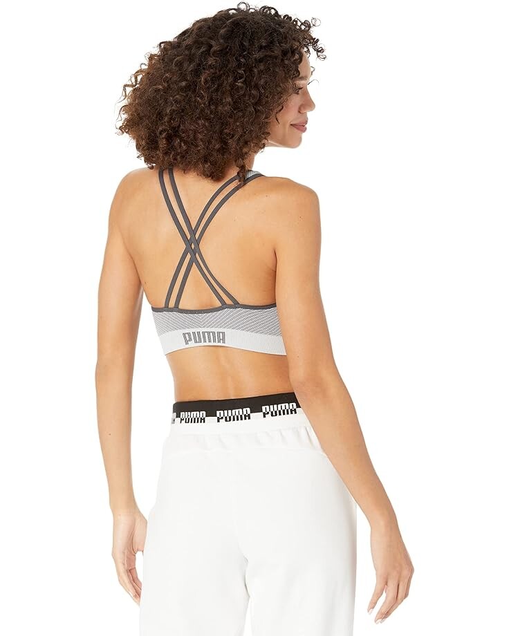 

Бюстгальтер PUMA Low Impact Long Line Seamless Bra, цвет Nimbus Cloud/Asphalt