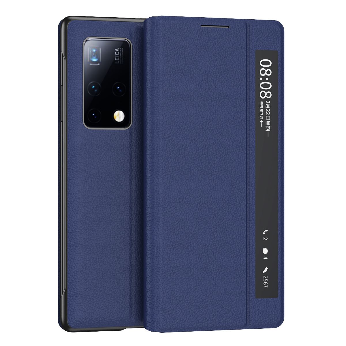 

Чехол для телефона Baohuguang Bao Huguang, Navy blue Porsche pattern bracket smart leather case