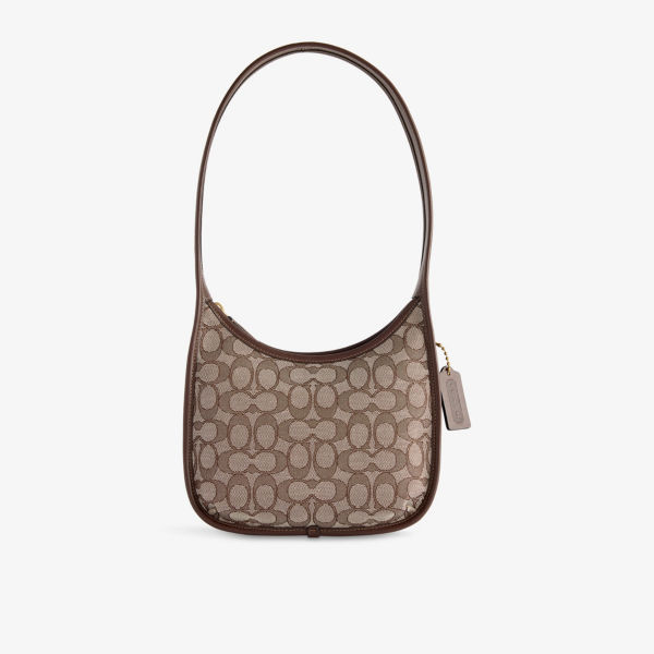 

Кожаная сумка через плечо Curve zip с молнией Coach, мультиколор