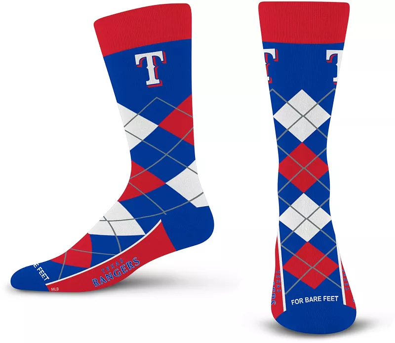 

Носки Argyle для босых ног Texas Rangers For Bare Feet