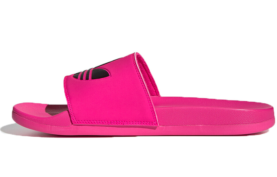 Шлепанцы серии ADILETTE женские, блестящие/черные Adidas Originals