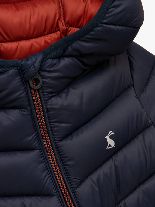 Детское утепленное пальто Carin с капюшоном в цвете navy Joules, Navy — фото 3