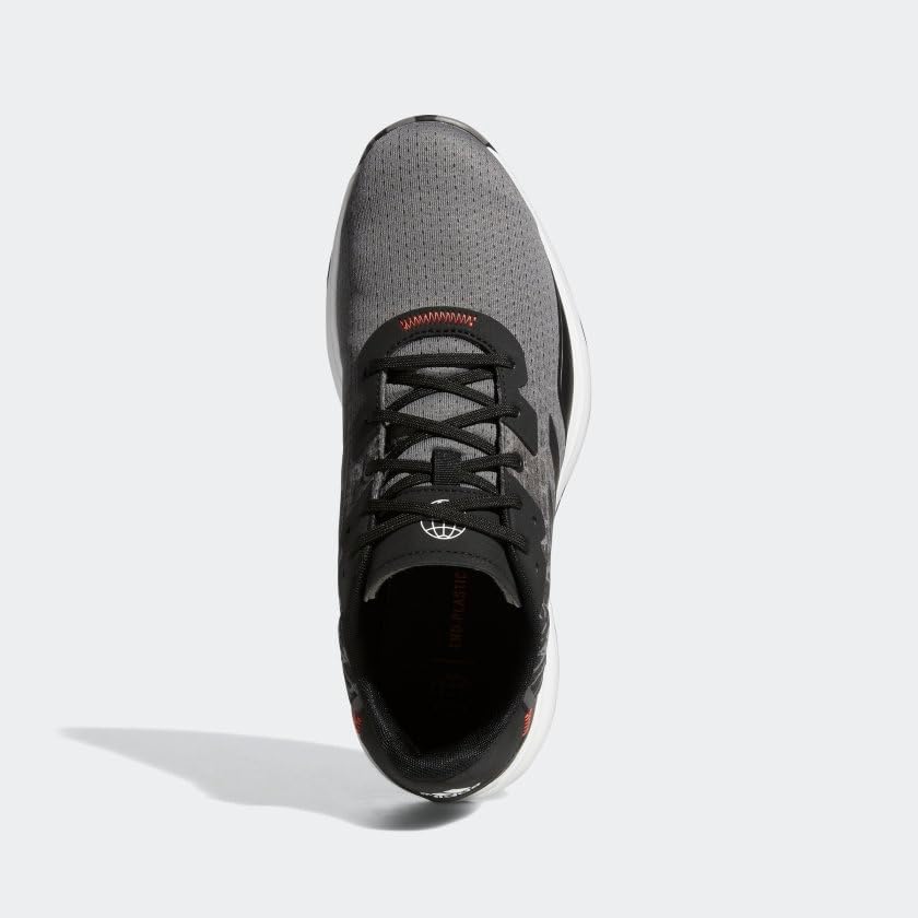 Мужские безшиповые гольф-кроссовки Adidas S2G, серый/черный — фото 3