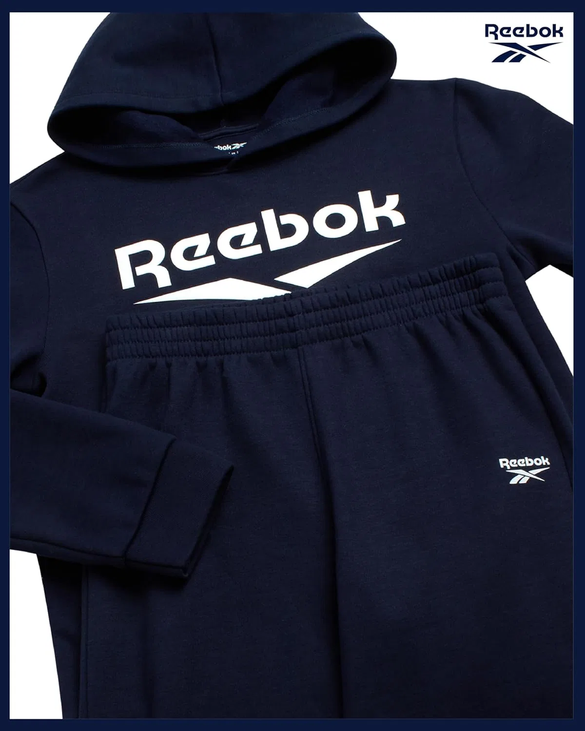 Спортивный костюм для мальчиков Reebok, 2 предмета, цвет Vector Navy — фото 4