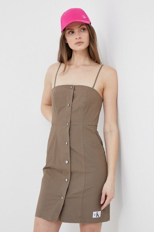 

Платье Calvin Klein Jeans, коричневый