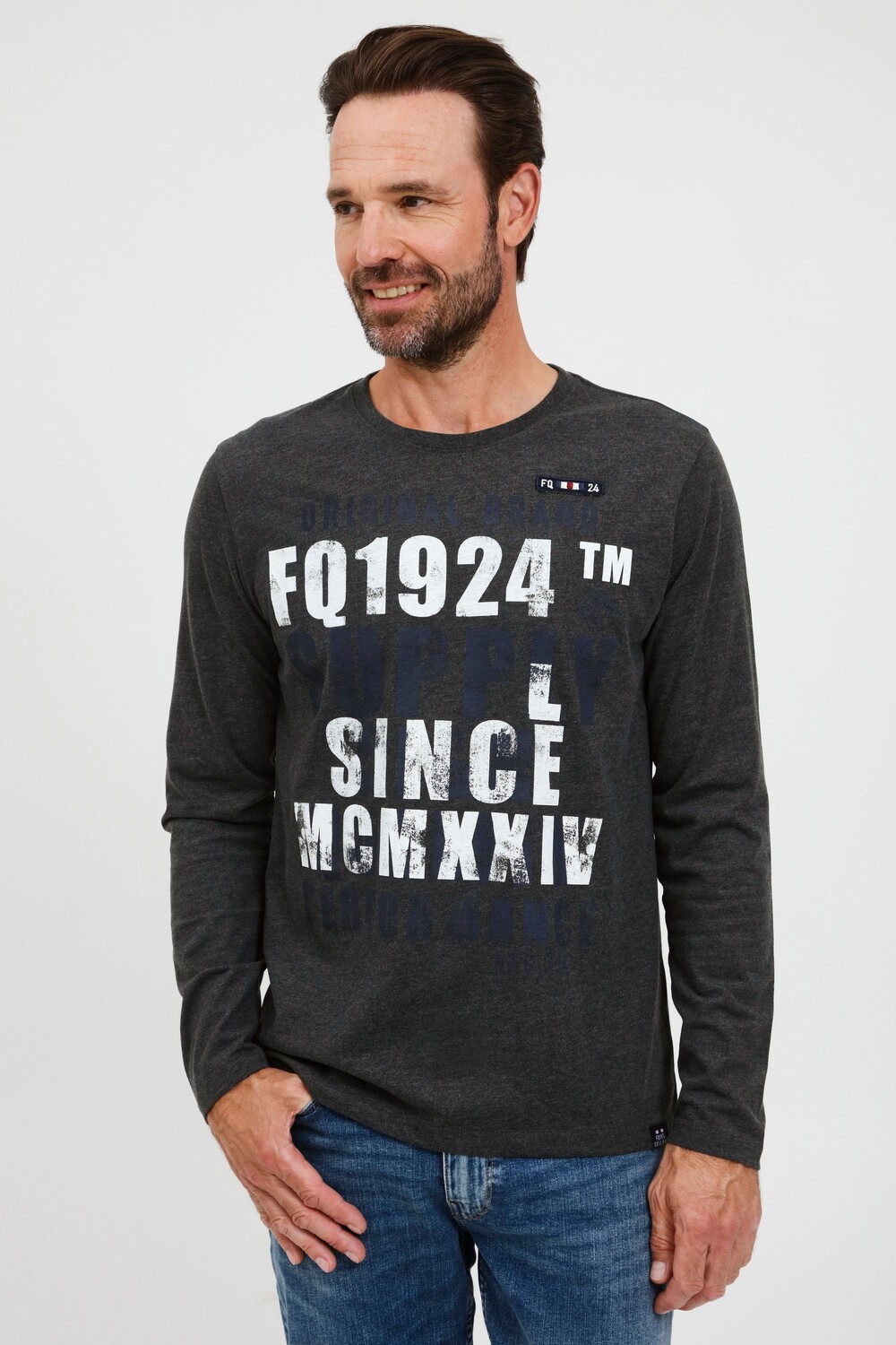 

Лонгслив FQ1924 Langarmshirt, серый