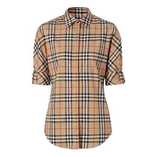 

Рубашка (WMNS) Burberry Vintage Check Stretch Cotton Twill ShirtPrice undefined 'Beige'