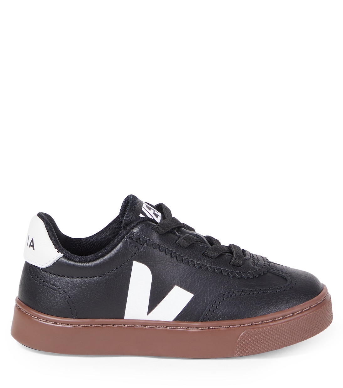 Кроссовки Volley из кожи Veja Kids, Black_White_Pearl — фото 3