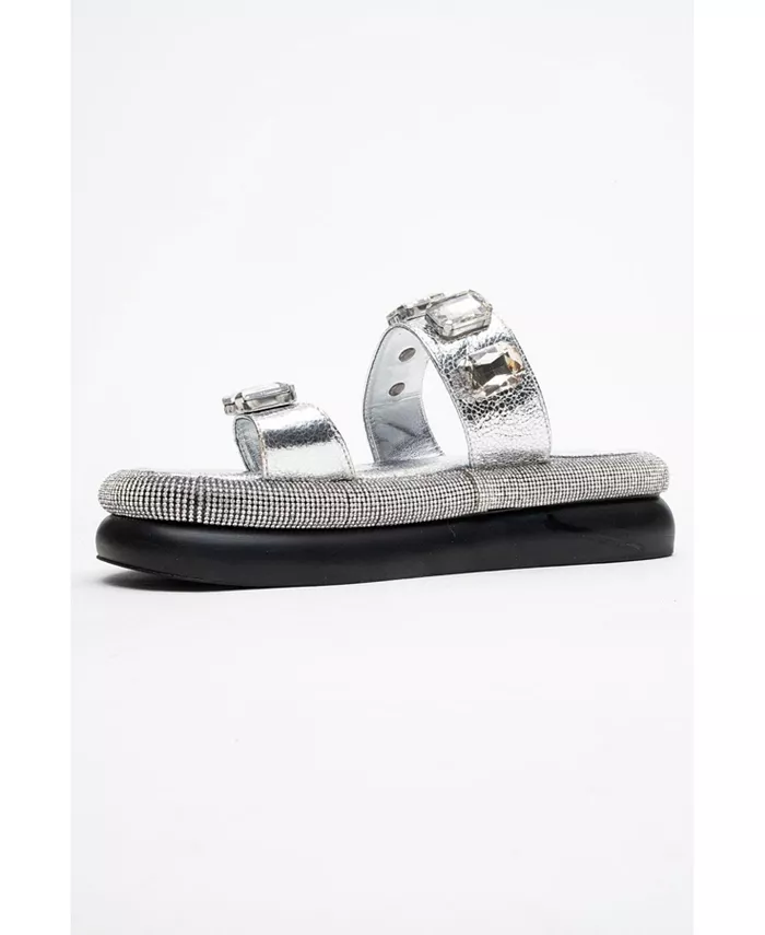 Платформенные сандалии Evans с украшениями (женские) Prologue Shoes, серебро — фото 4