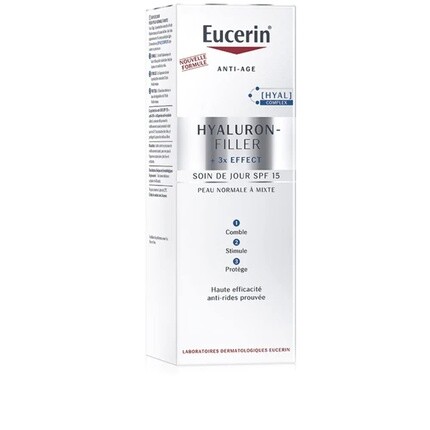 Дневной крем Hyaluron-Filler Spf15+ для нормальной и комбинированной кожи 50мл, Eucerin — фото 2