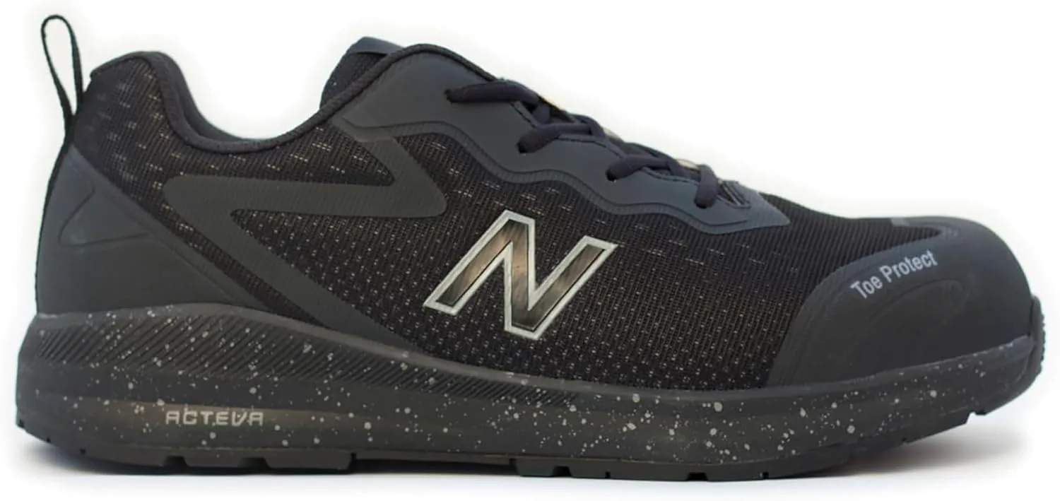 Мужские рабочие ботинки New Balance с композитным носком - противоскользящие, защищают от электричества, устойчивы к проколам - для промышленности и строительства, черный — фото 3