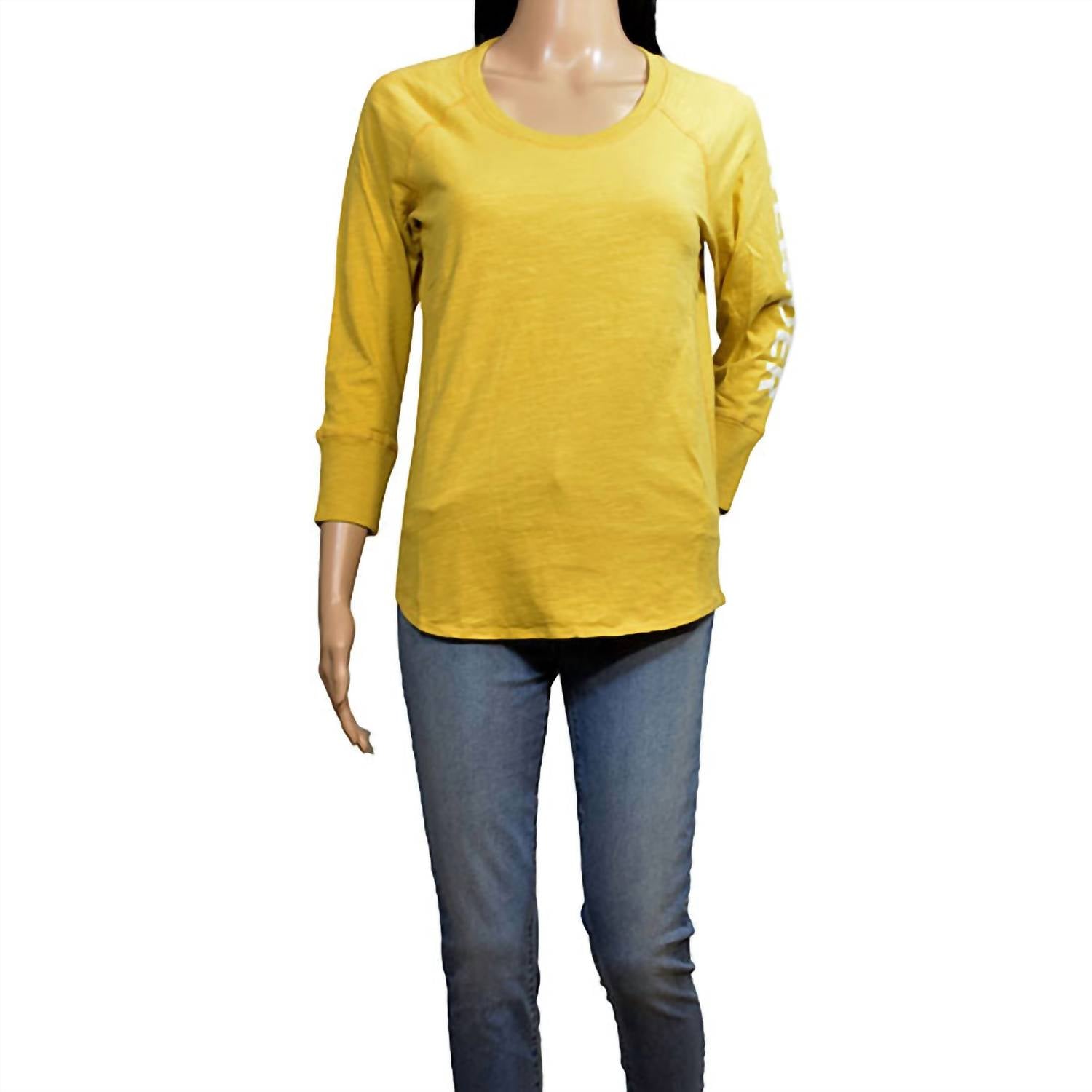 

Женская футболка California Cotton в горчичном цвете James Perse, цвет mustard