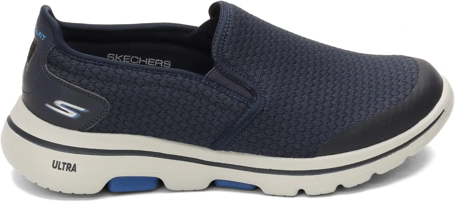 Мужские слипоны Skechers Go Walk 5 Apprize, Navy — фото 4