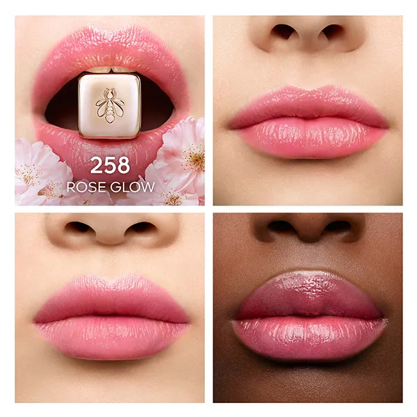 Тонированный бальзам для губ Kisskiss Bee Glow Guerlain, цвет rose glow — фото 3