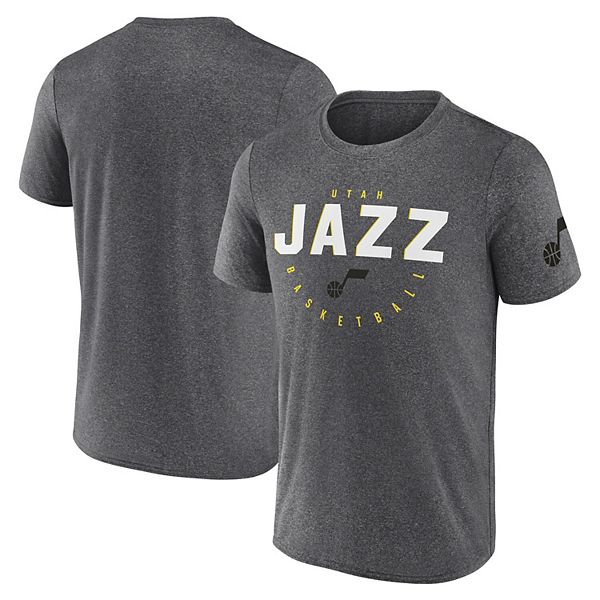 

Мужская футболка utah jazz heather charcoal для тренировок Unbranded