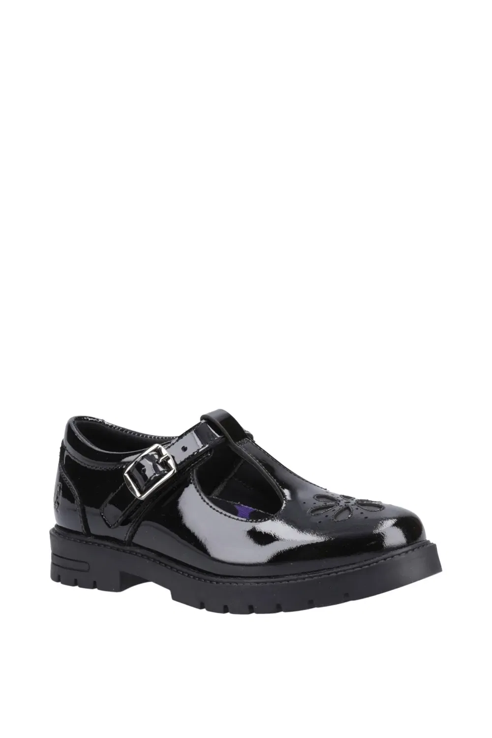 Туфли для девочек Fiona Patent Hush Puppies, черный