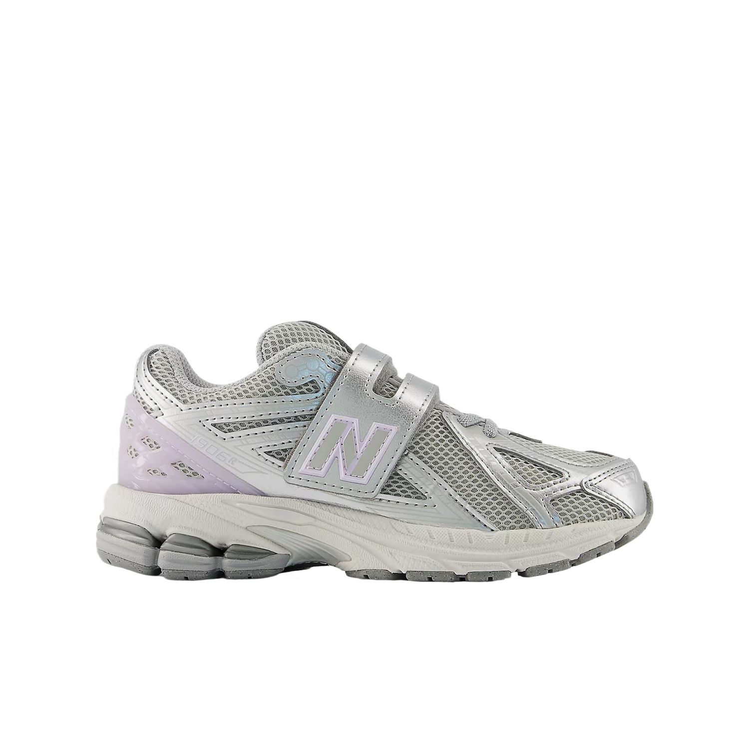 New Balance 1906 Cushioning детские беговые кроссовки серый/фиолетовый для детей 3-7 лет — фото 2