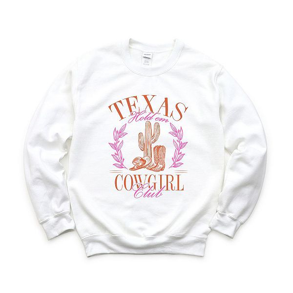 

Свитшот Texas cowgirl club Simply Sage Market, White