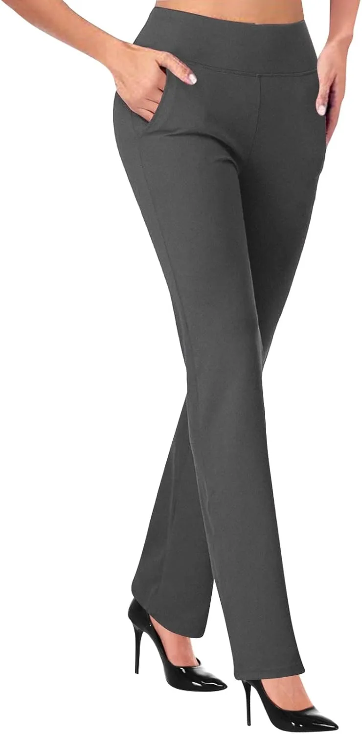 

Женские рабочие брюки 2024 с высокой талией и 4-way stretch