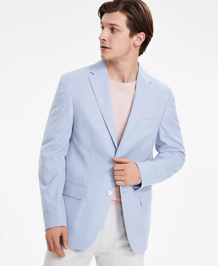 

Мужской синий однотонный спортивный пиджак Modern-Fit Tommy Hilfiger