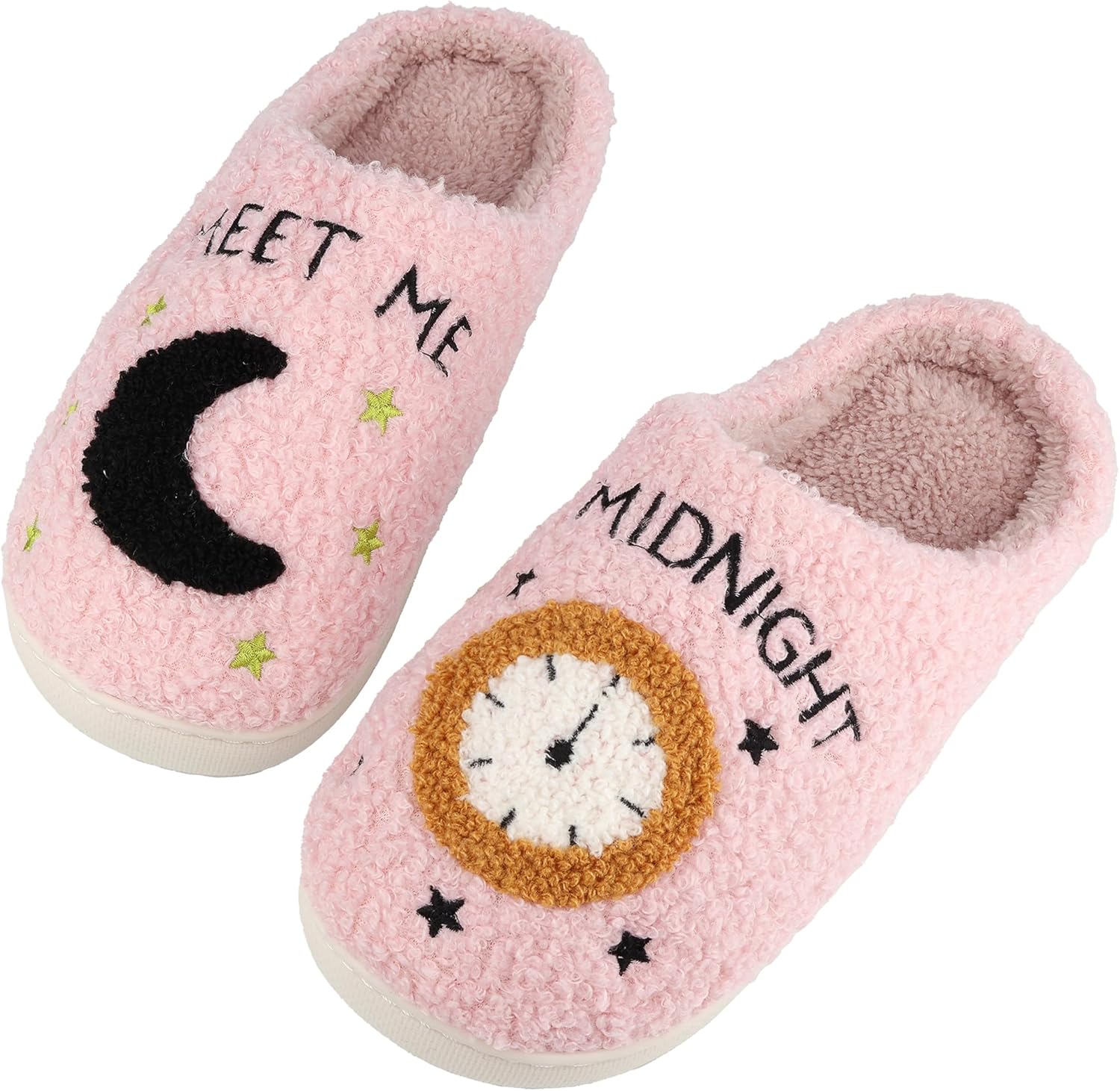 

Женские и мужские домашние тапочки, удобные плюшевые тапочки для дома, спальни и помещения Trefidy, розовый