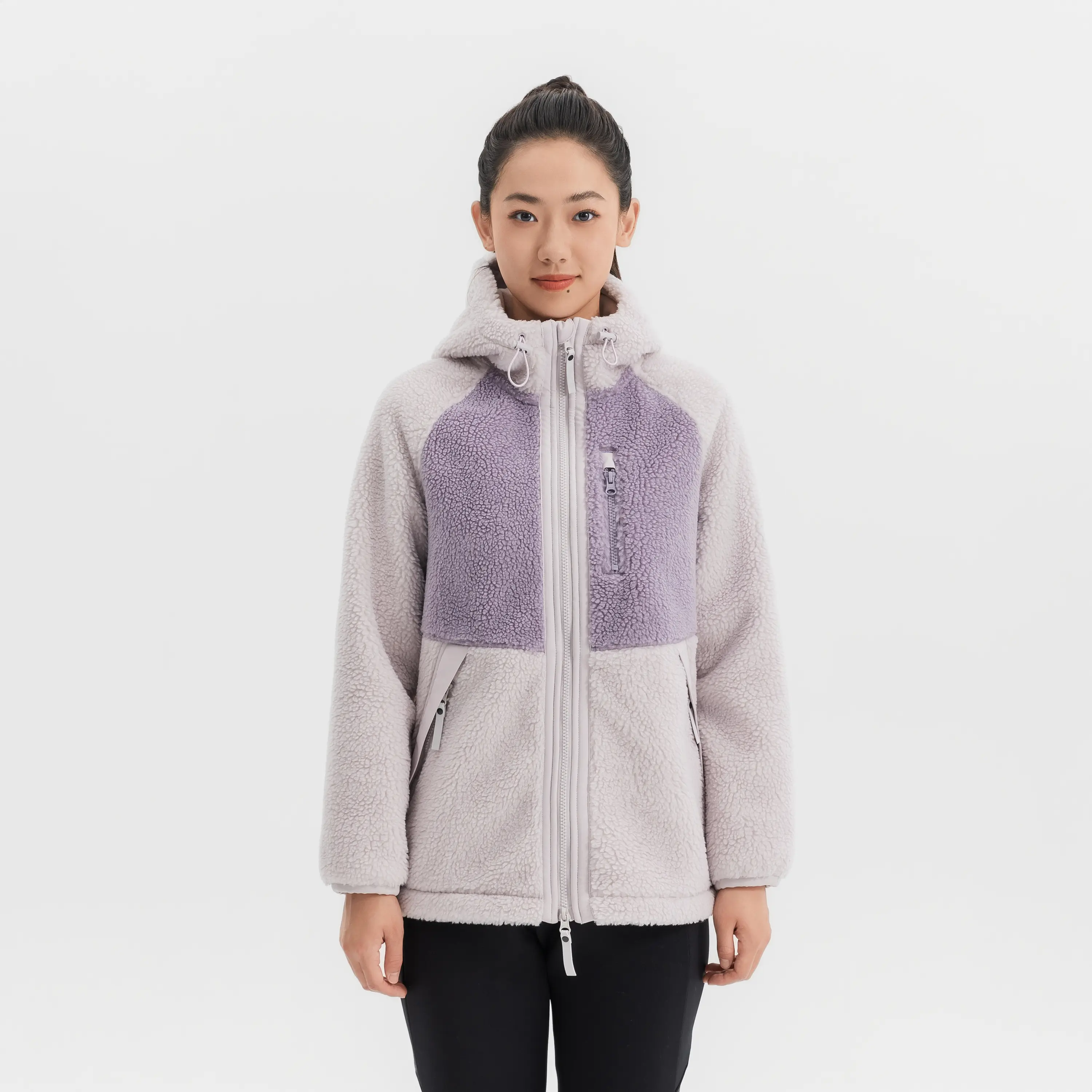 

Женская зимняя флисовая куртка для походов Quechua SH500