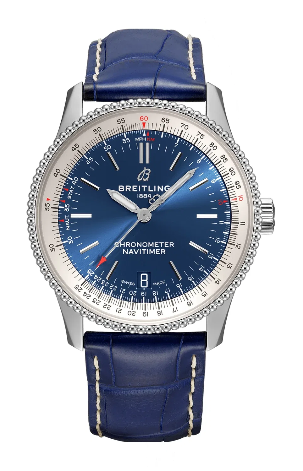 Навитаймер Автоматик 38 - A17325211C1P1 BREITLING, серебряный