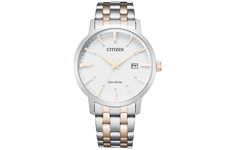 

CITIZEN Часы Ecology Drive Collection Solar Quartz Movement Stainless Steel Strap Watch Men's Watch White Dial